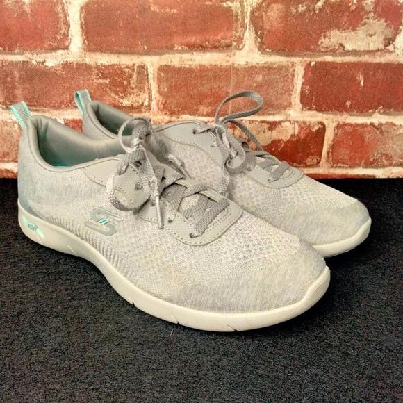 Skechers Shoes - Skechers Shoes Womens Size 8.5 Arch Fit Teal Gray Athletic Sneakers